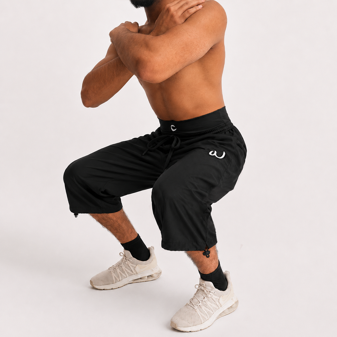 squat of 3 quarter awrah short